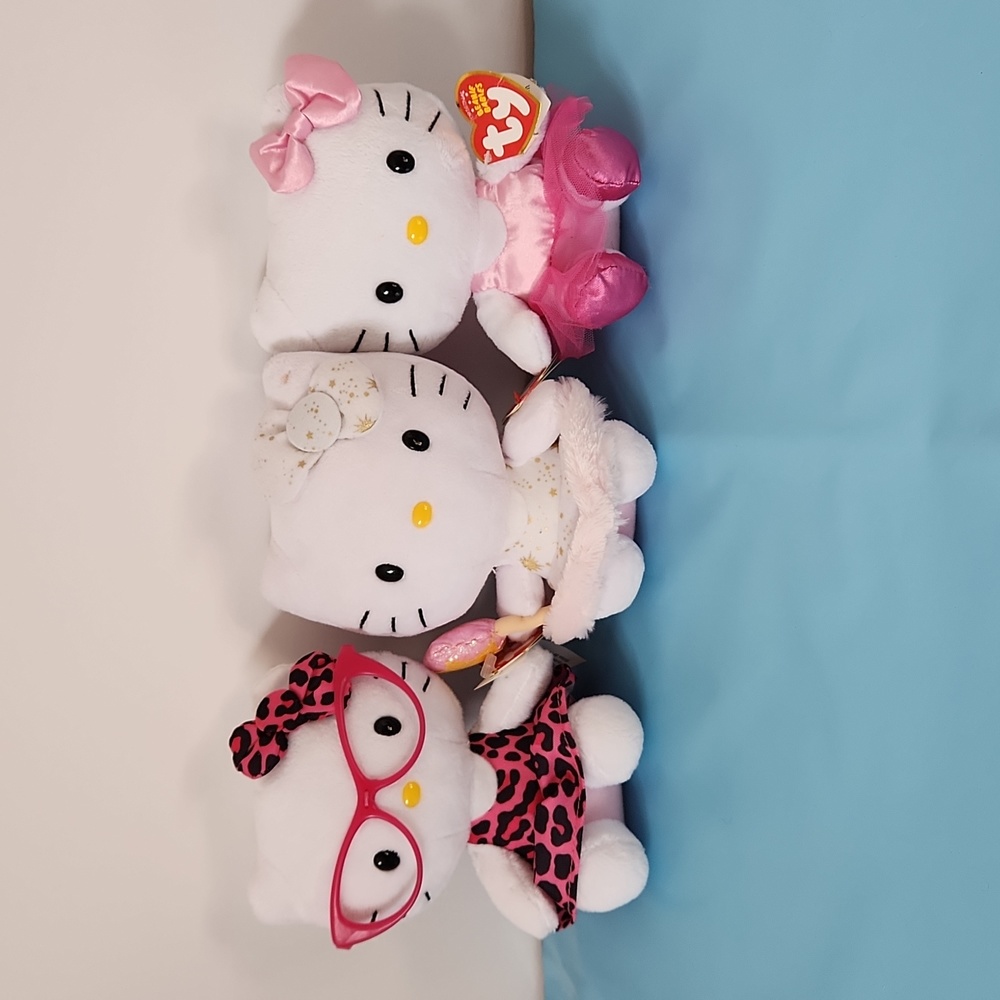 Ballerina Angel Leopard 6" Bundle Saniro Hello Kitty Plush Toy Stuff Animals